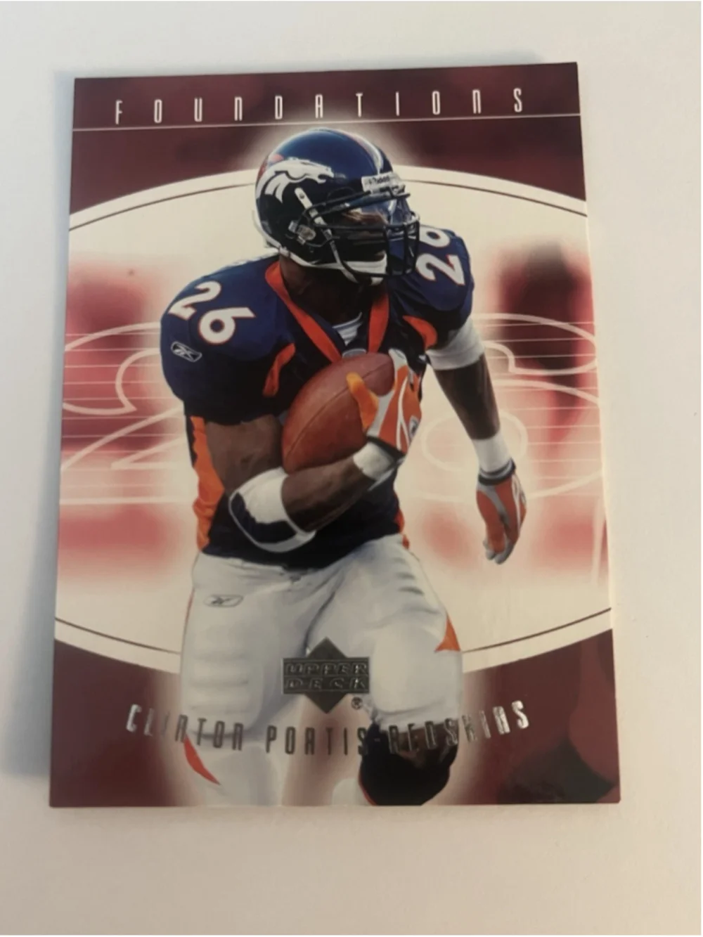 Clinton Portis 2004 Upper Deck Foundations Exclusive #100 Redskins Football Card
